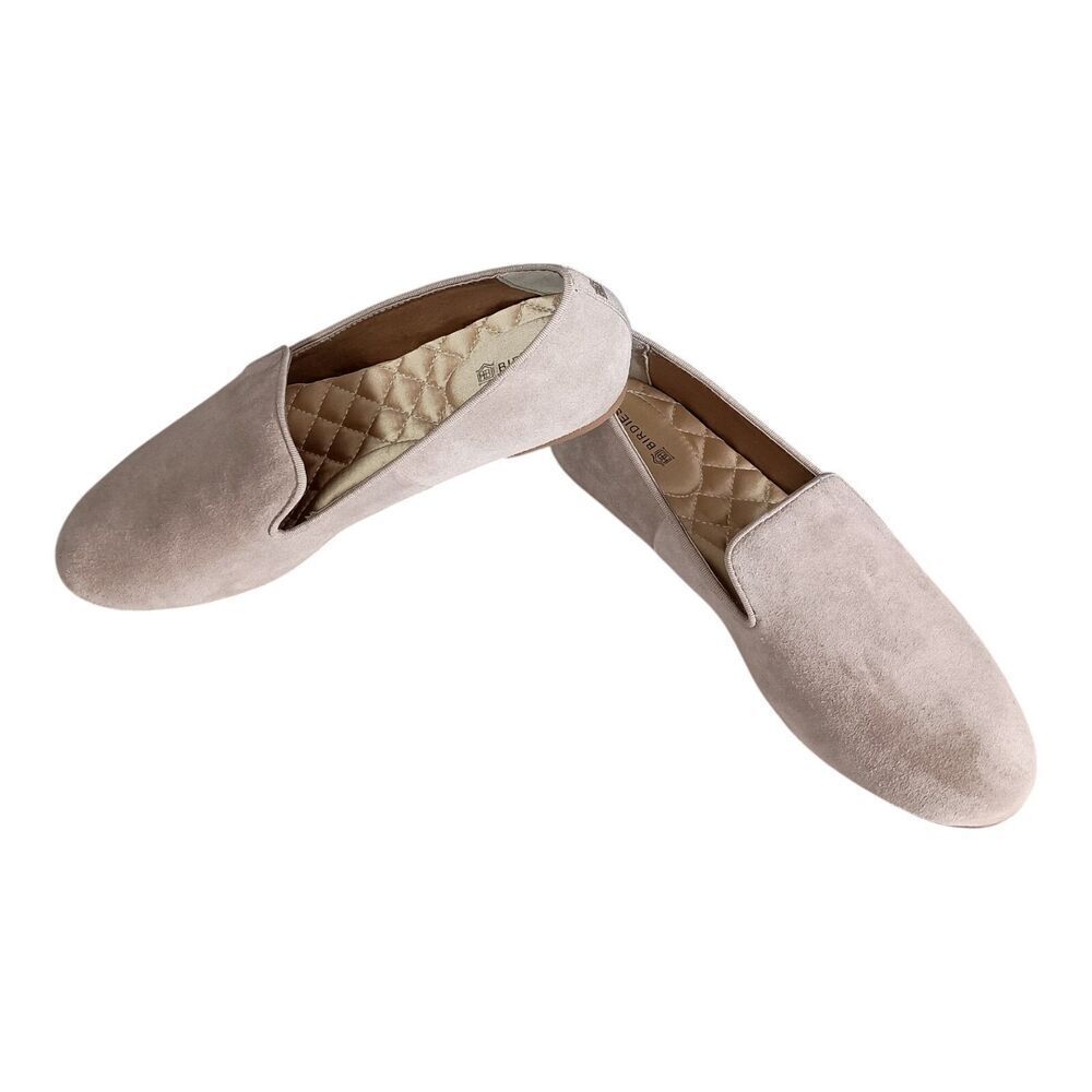 Birdies The Starling Shoes Flats Loafter Suede Stone Grey Women's 6.5 - Picture 5 of 12